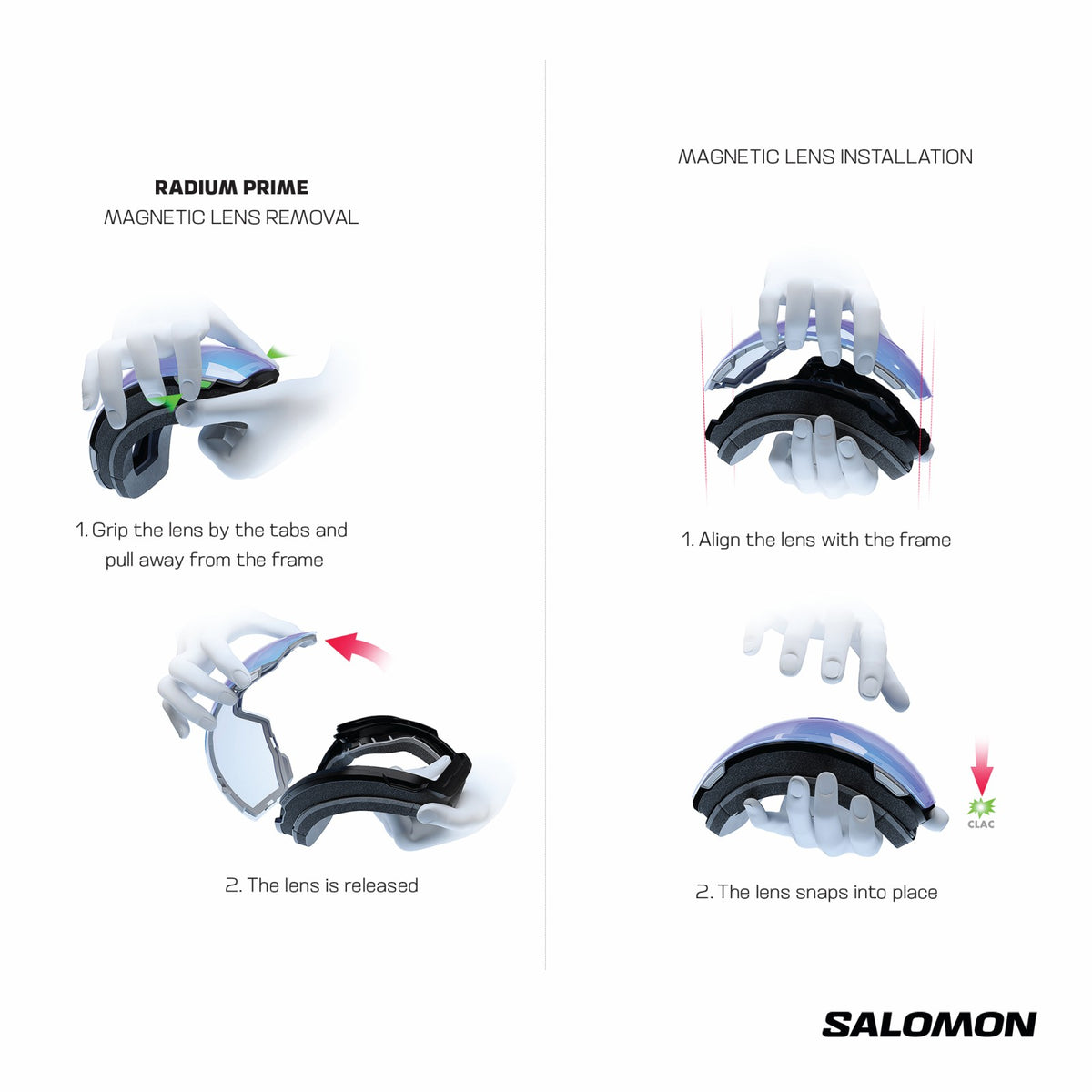Salomon RADIUM PRIME SIGMA (and EXTRA LENS) Black