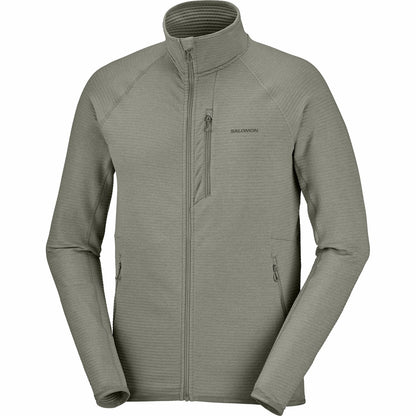 Salomon ESSENTIAL LIGHTWARM Men's Full Zip Midlayer Jacket