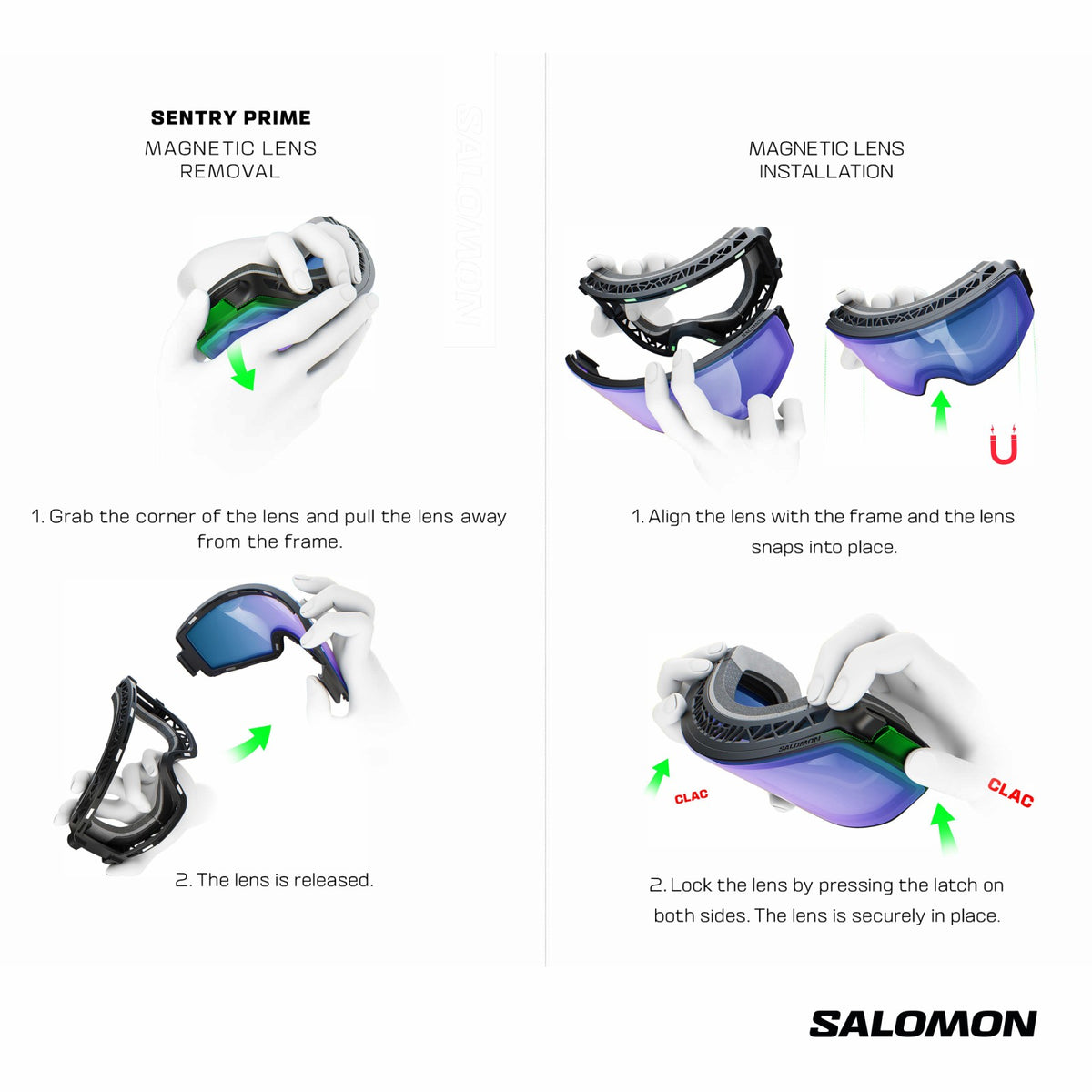 Salomon SENTRY PRIME SIGMA (and EXTRA LENS) White