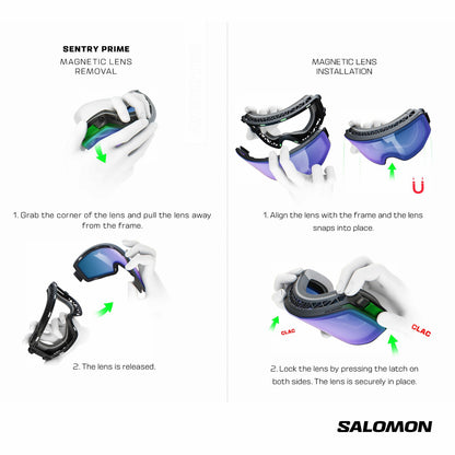 Salomon SENTRY PRIME SIGMA (and EXTRA LENS) White